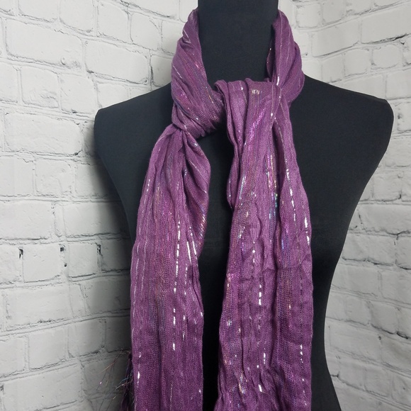 Accessories - Glimmer Purple Scarf